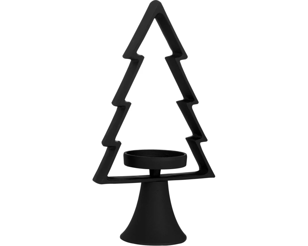 EGLO Weihnachtswindlicht Tanne Mukayle 34 cm, Schwarz