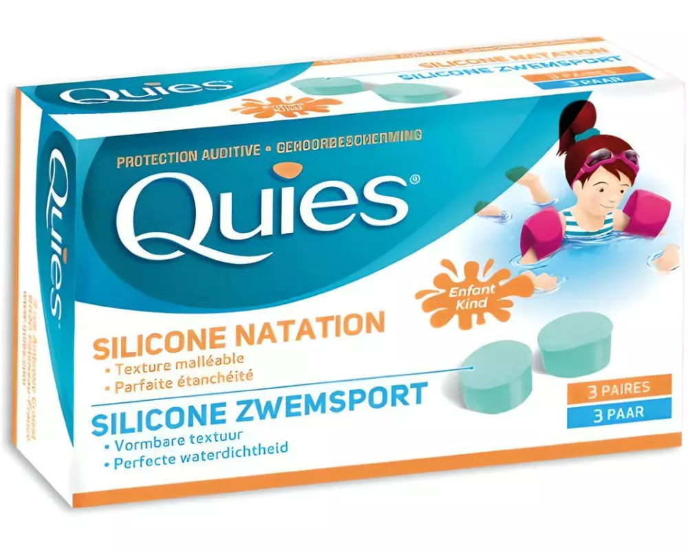Quies Gehörschutz Wasser Silikon Kinder 3 Paar
