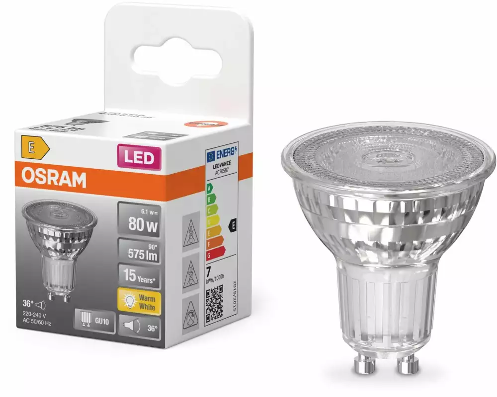 OSRAM Lampe LED star PAR16 80, 6.9 W Warmweiss (WW)