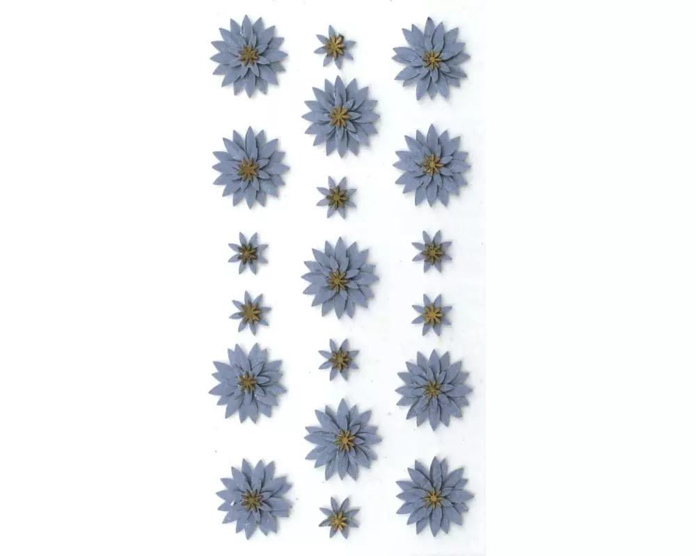 Artoz Motivsticker Blume 1 Blatt, Blau
