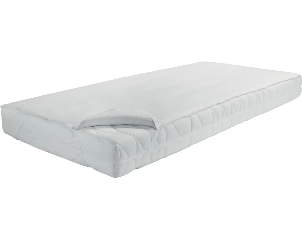 Dormisette Matratzenauflage Premium Zwirn 90 x 200 cm, Weiss