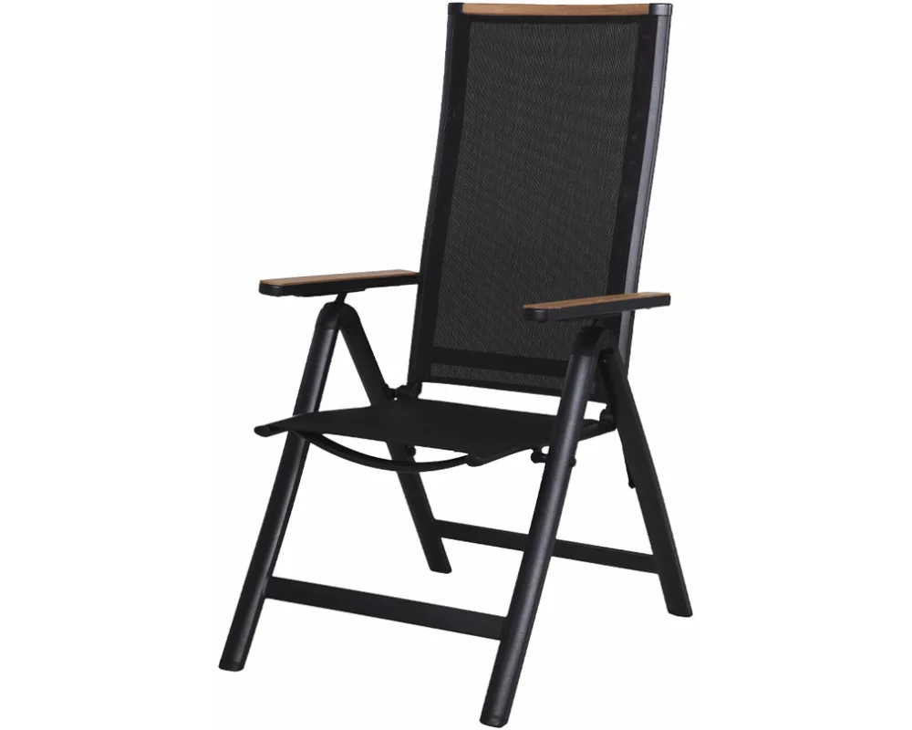 Kynast Exclusiv Gartenstuhl mit Lehne in Holzoptik