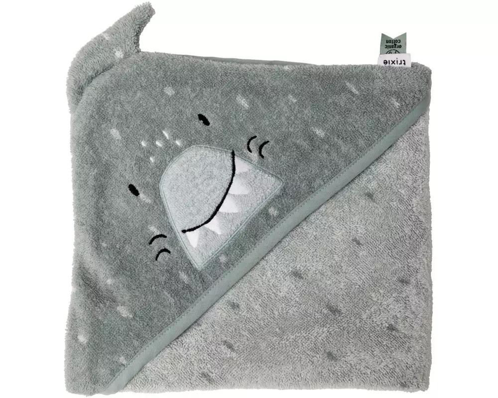 Trixie Baby-Kapuzentuch Hai 75 x 75 cm
