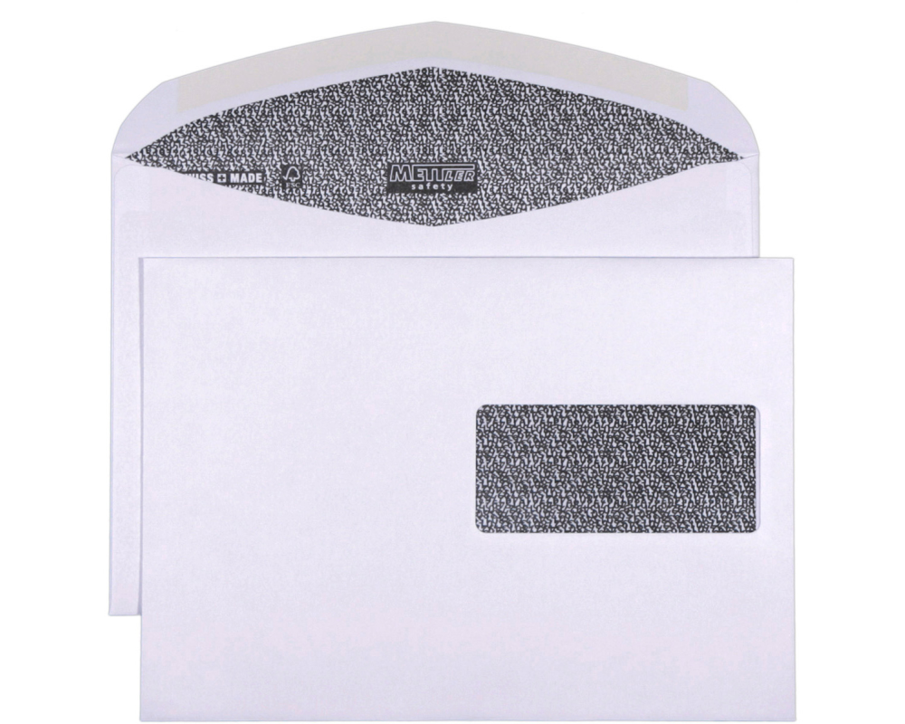 METTLER Couvert Fenster rechts C5 8074-SAVTY 100g, ultraweiss 500 Stk.