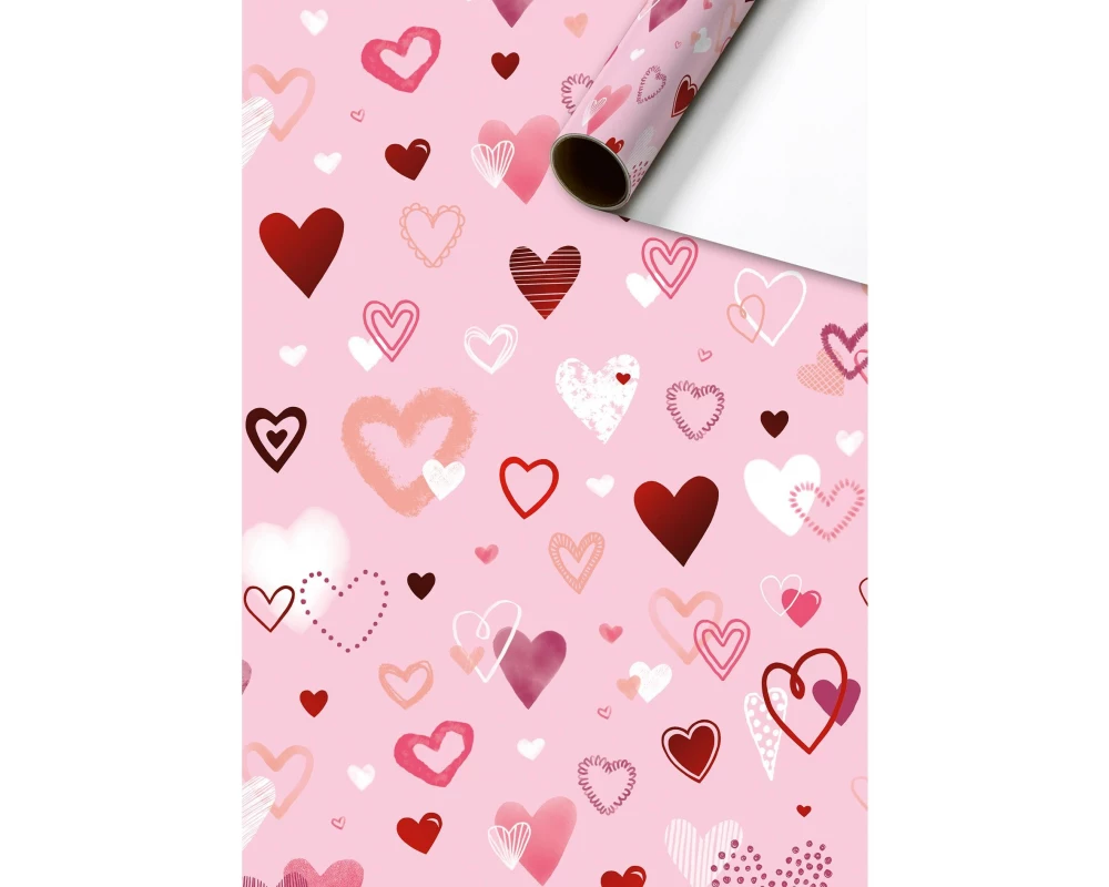 Stewo Geschenkpapier Amaia 70 cm × 1.5 m, 76 g/m², 1 Stück, Pink