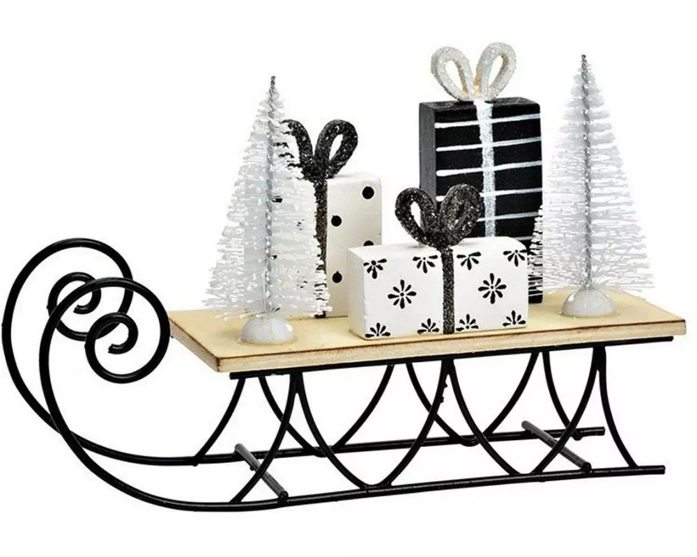 G. Wurm Aufsteller Schlitten 19 x 12 x 6 cm