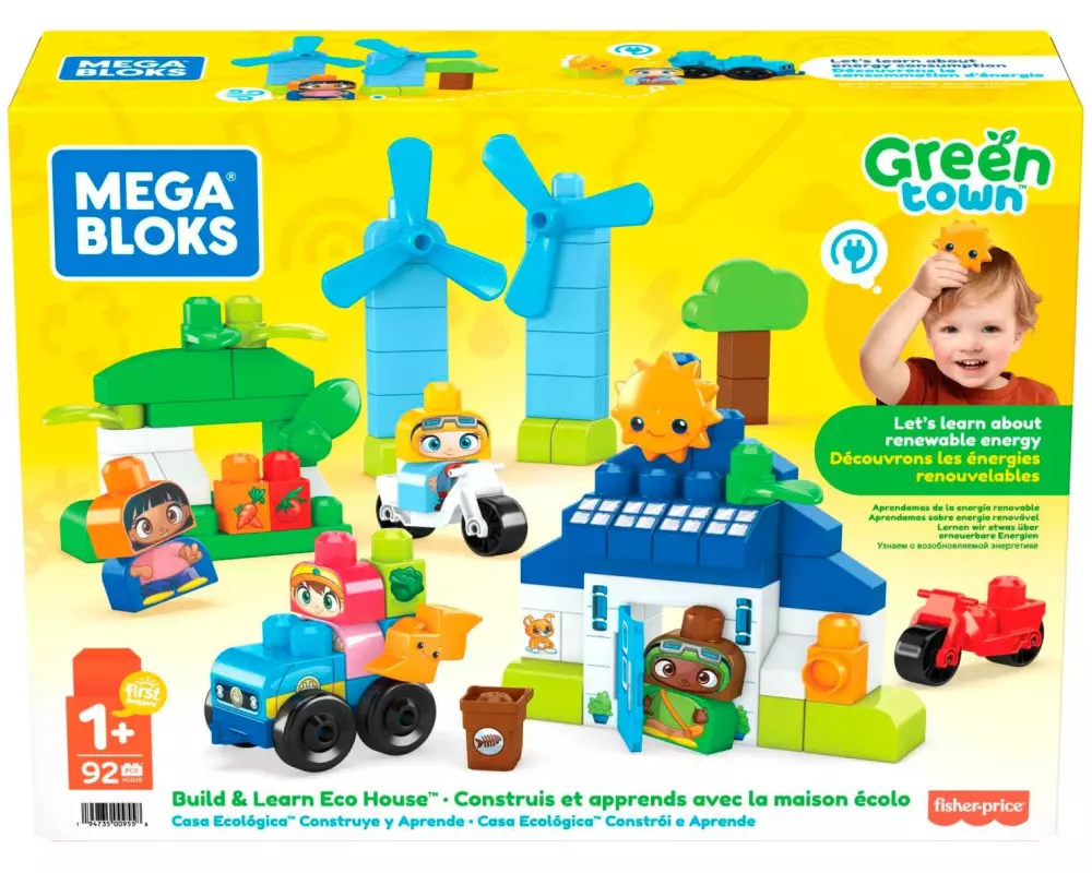Mega Bloks Bausteinmodell Green Town Bau- und Lernspass Eco Haus