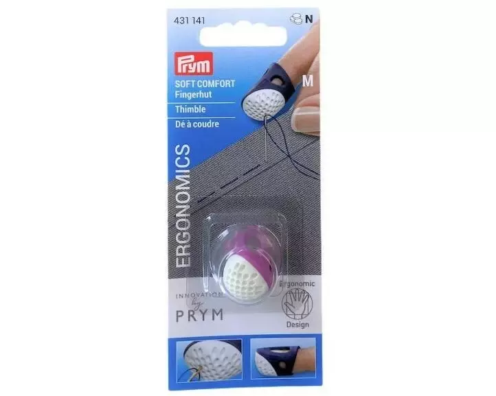 Prym Fingerhut Ergonomics M, Fuchsia