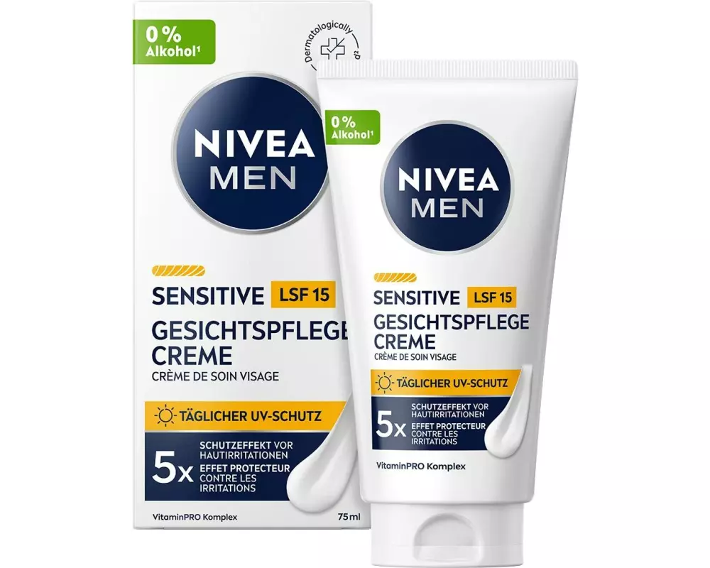 NIVEA MEN Gesichtscrème Sensitive LSF 15 75 ml