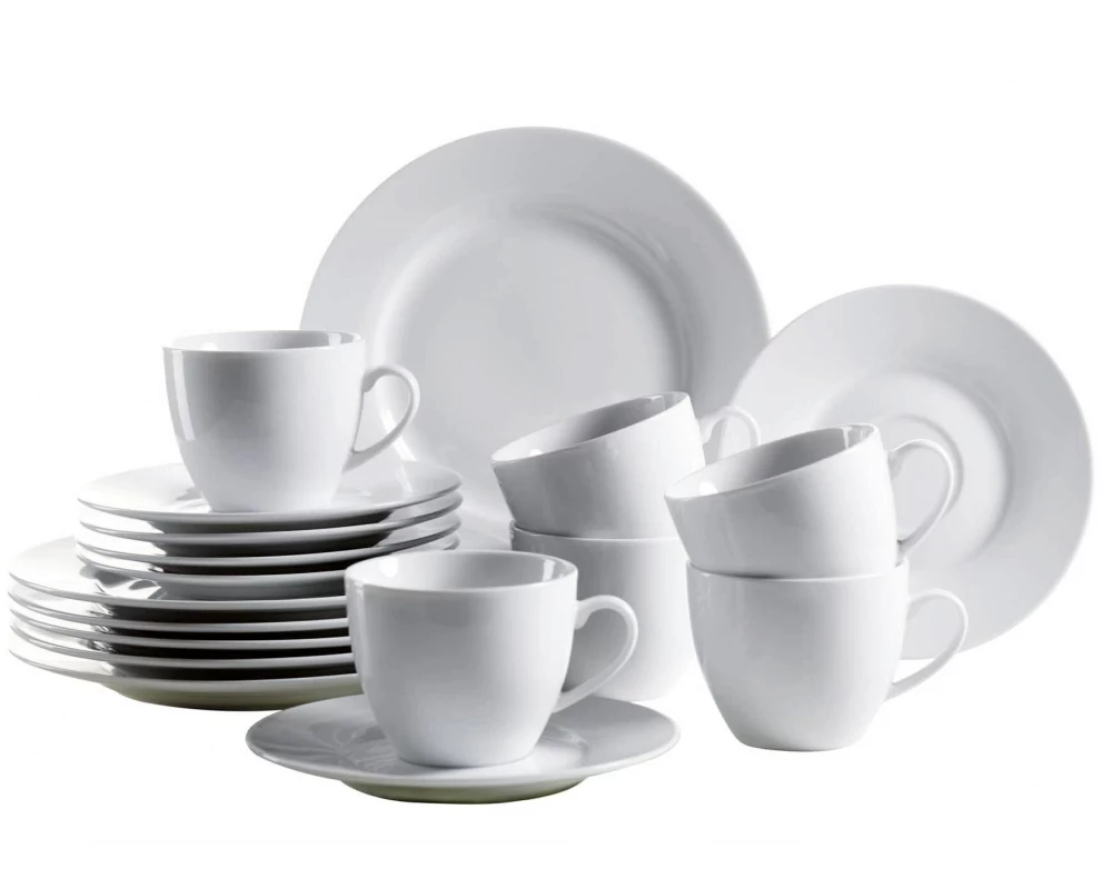 Mäser Kaffee-Service Professional Dining 18-teilig, Weiss