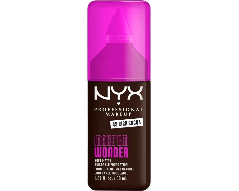 NYX Professional Makeup Foundation Make em Wonder 45 Rich Cocoa
