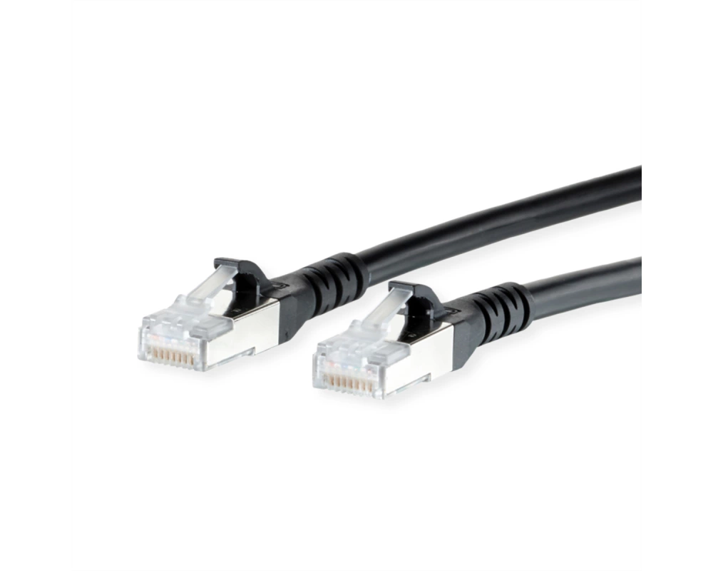 METZ CONNECT Patchkabel Cat.6A AWG 26, LSOH, schwarz, 25 m