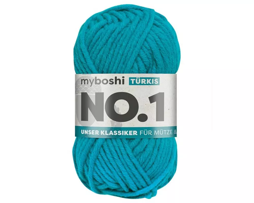myBoshi Wolle Nr.1 Türkis 50 g, 55 m
