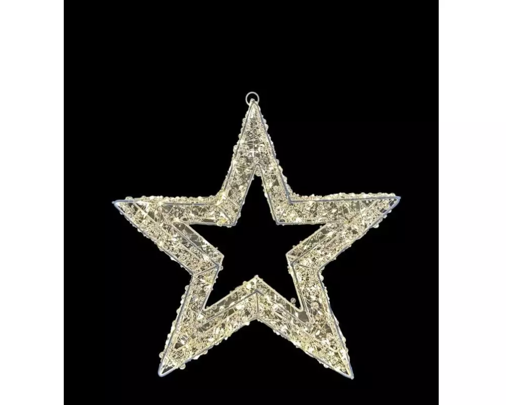 Dameco LED Stern Weiss Outdoor, 8 cm x 38 cm x 38 cm