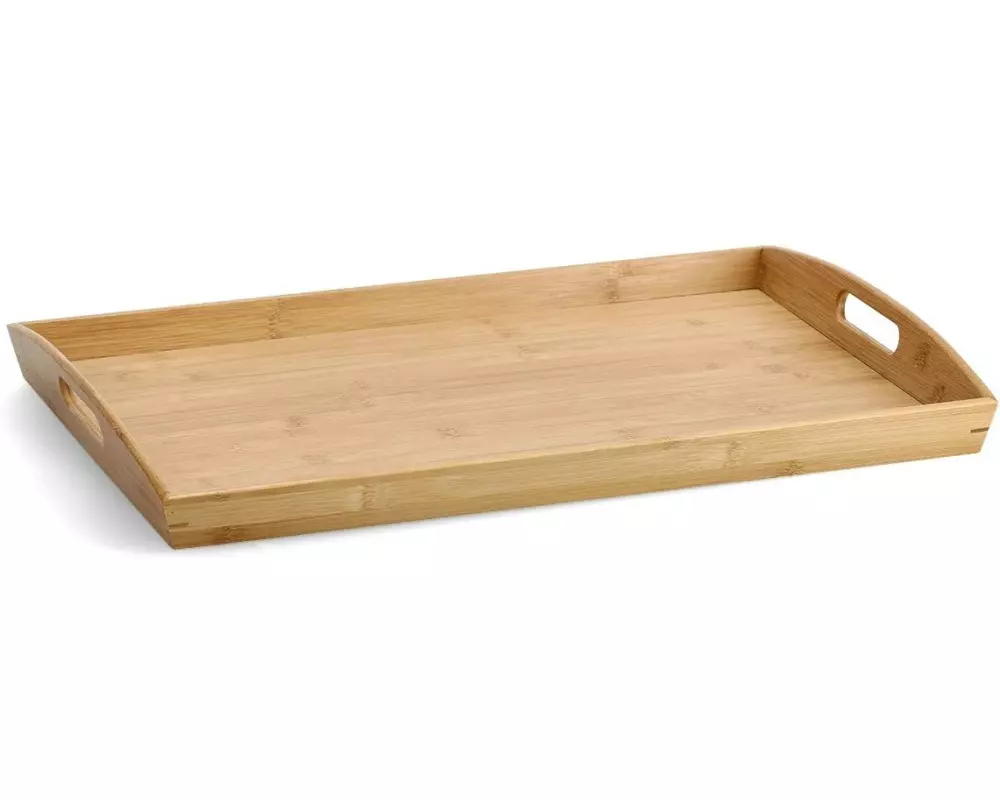 Zeller Present Serviertablett Bambus Braun