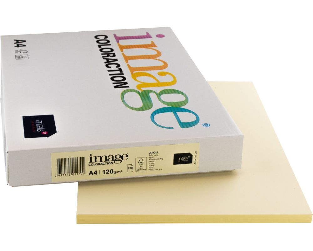 IMAGE COLORACTION Kopierpapier Atoll A4 294523 120g, elfenbein 250 Blatt