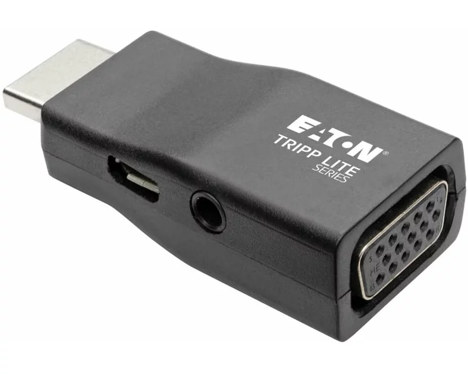 EATON TRIPPLITE Compact HDMI, to VGA Adapter Video Converter, with Audio, M/F