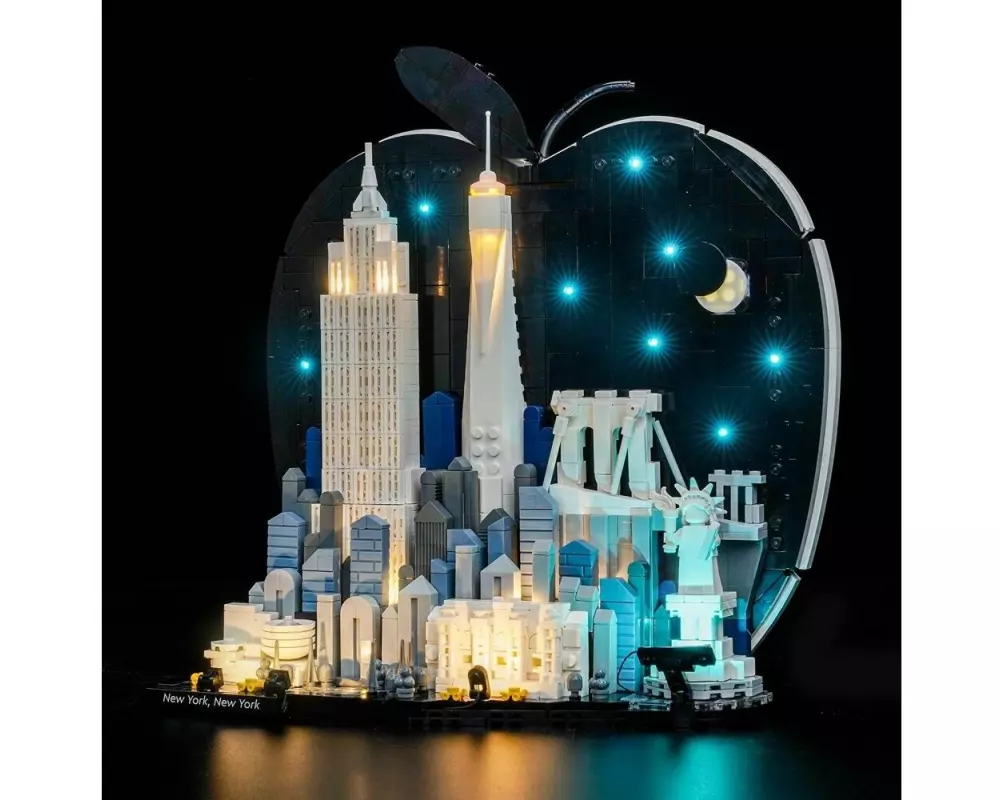 BrickBling Beleuchtungs-Set für LEGO 21066 New York City The Big Apple
