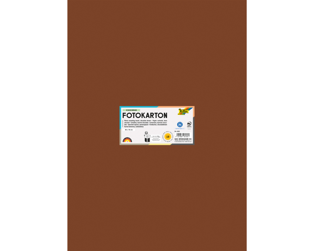 FOLIA Fotokarton 50x70cm 6185 300g, schokobraun