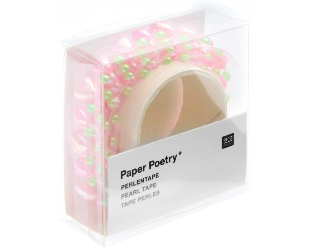 Rico Design Perlensticker Paper Poetry 50 cm, 1 Stück Rosa