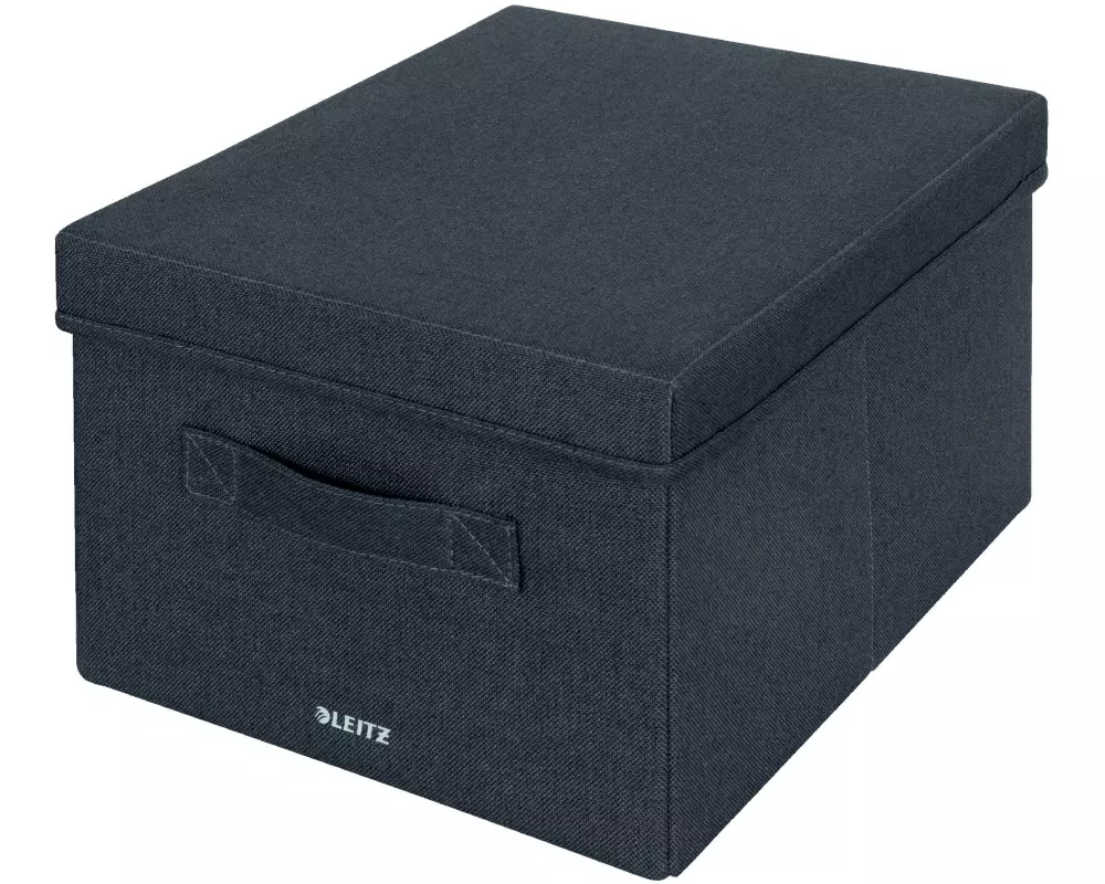 Leitz Faltbox Fabric Dunkelgrau, 2er Pack