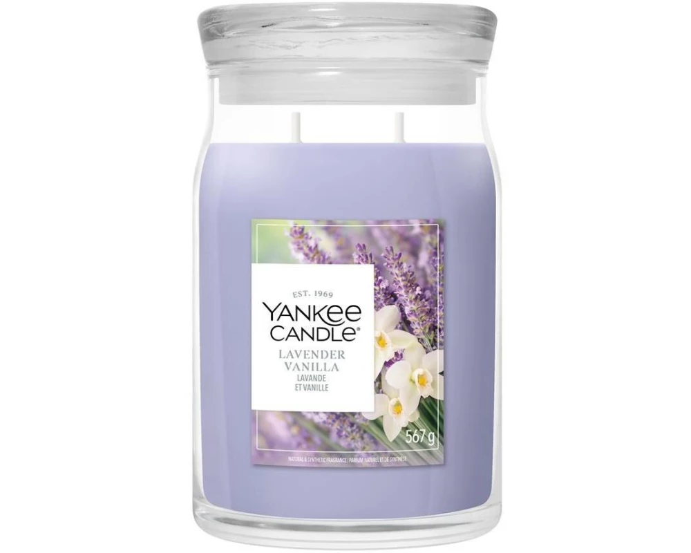 Yankee Candle Signature Duftkerze Lavender Vanilla Signature Large Jar