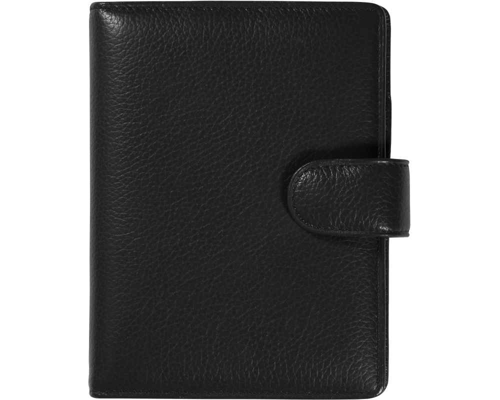 SUCCES Agenda Mini Ringbuch Cadiz 84136502U Leder schwarz 9.5x12.5cm