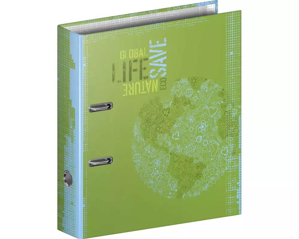 Brunnen Ordner A4 Recycling 8 cm, Grün