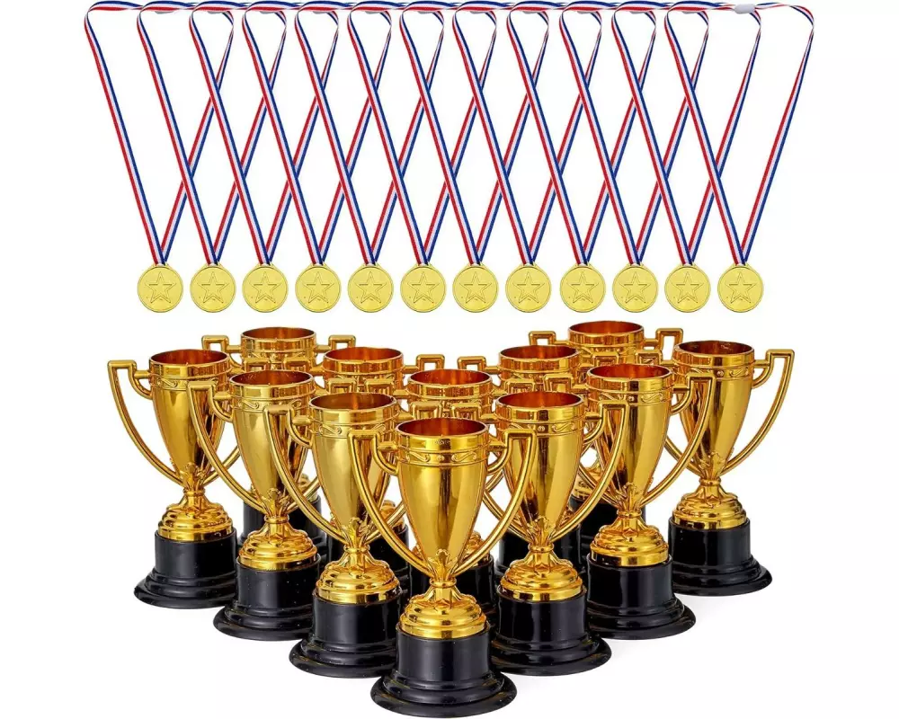 Twiddlers Spielzeug Medaillen & Pokal Trophäen 24 Stück