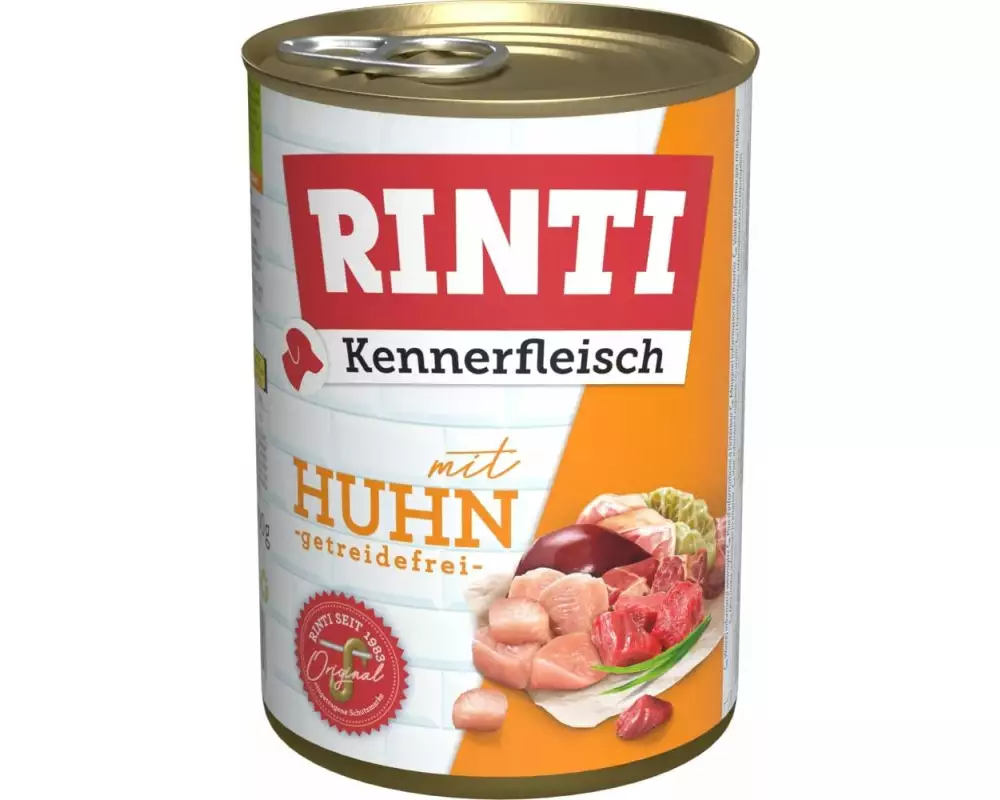 Rinti Nassfutter Kennerfleisch pur Dose Huhn, 400 g
