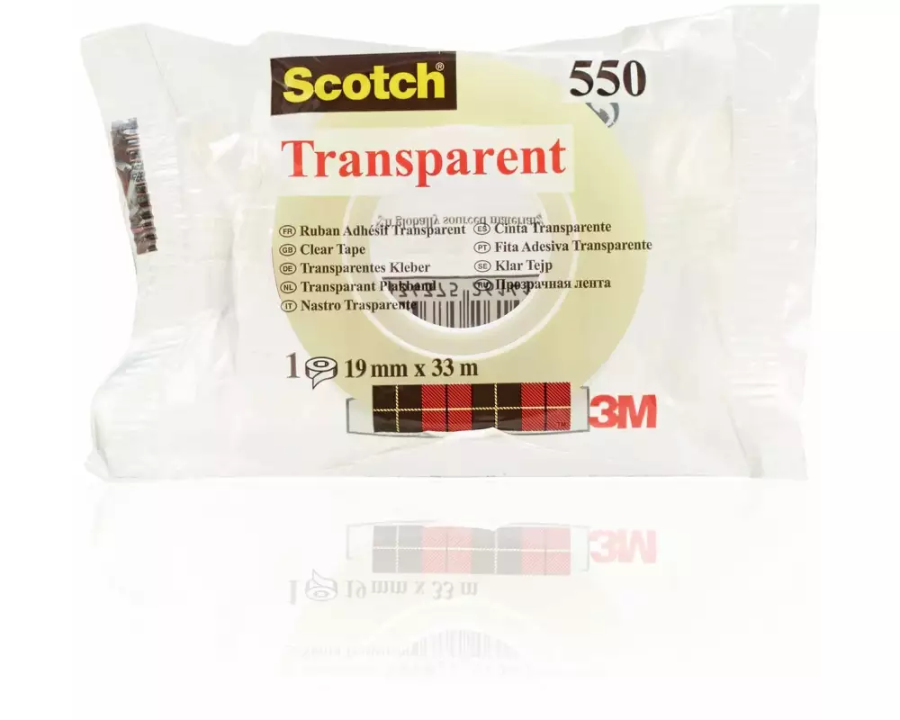 Scotch Klebeband 19 mm x 33 m, Transparent, 1 Rolle
