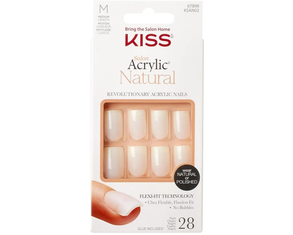 Kiss Salon Acrylic Natural Nails – Euphoria 28 Stück