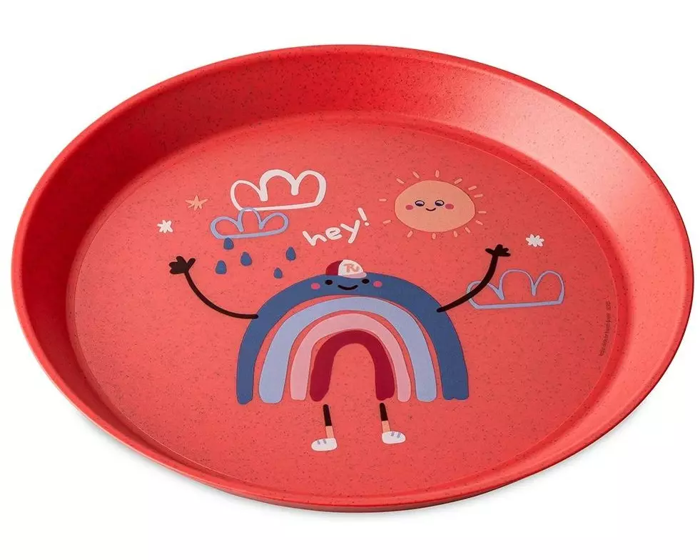 Koziol Kinderteller CONNECT DREAMS coral red 400 ml