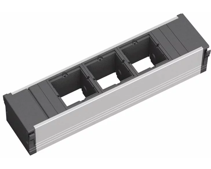 Bachmann CONI power stripst 3-fold, 3xCustom Moduke, Empty, with GST18i3, 0.1m power cord