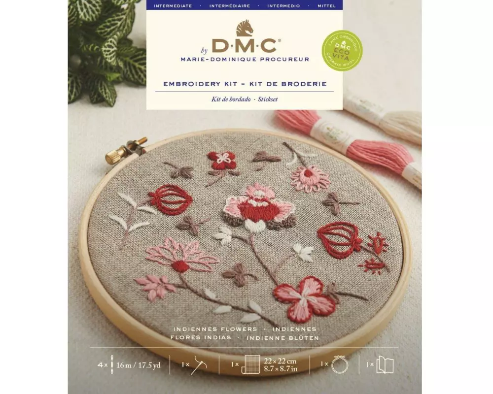 DMC Stickset Indiennes flowers