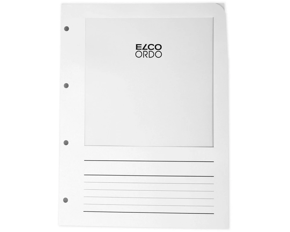 ELCO Zeigetasche Ordo Vista A4 Weiss, 100 Stück
