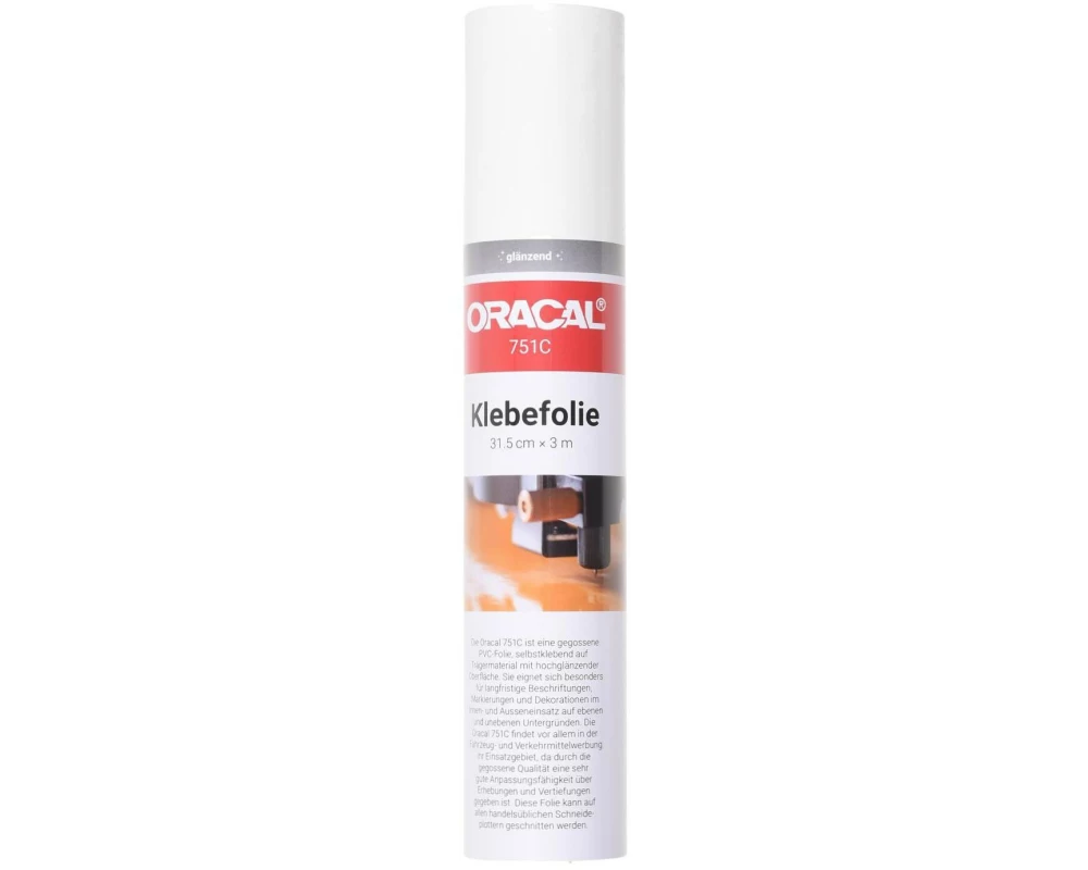 ORAFOL Vinylfolie Oracal 751C / 31.5 x 300 cm Weiss