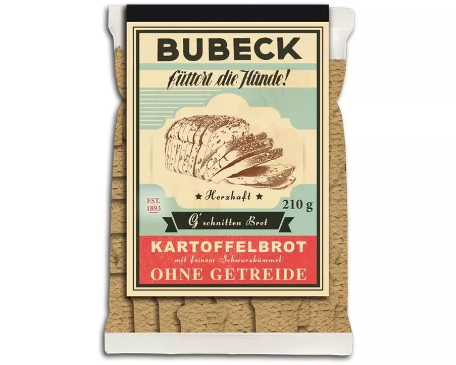 Bubeck Hundekuchen G´schnitten Brot, 210 g