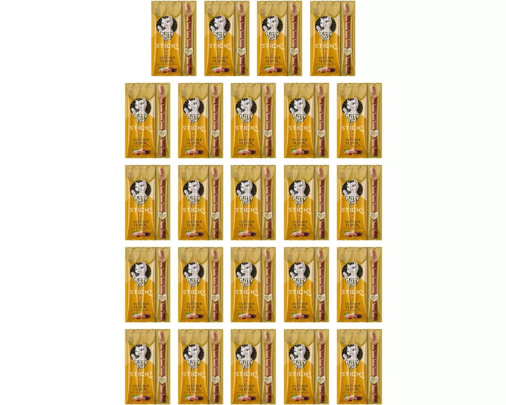 KITTY Cat Katzen-Snack KittyCat Stick Huhn, Leber 24 x 15 g