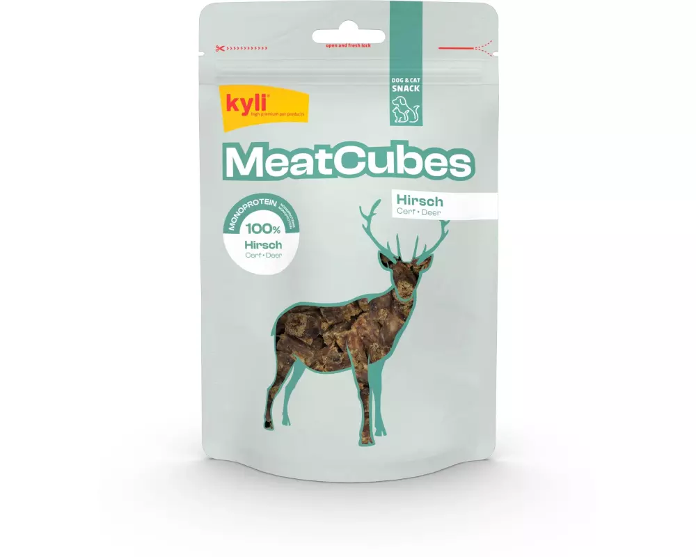 kyli Leckerli MeatCubes Hirsch, 150 g