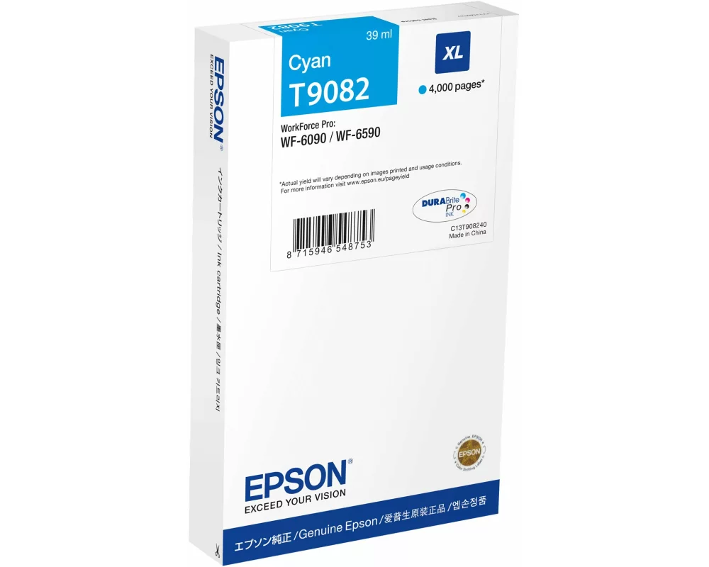 Epson WF-6xxx Ink Cartridge, Cyan, XL