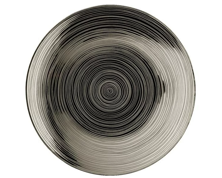 Rosenthal Speiseteller TAC Gropius Stripes 2.0 titan. 16 cm