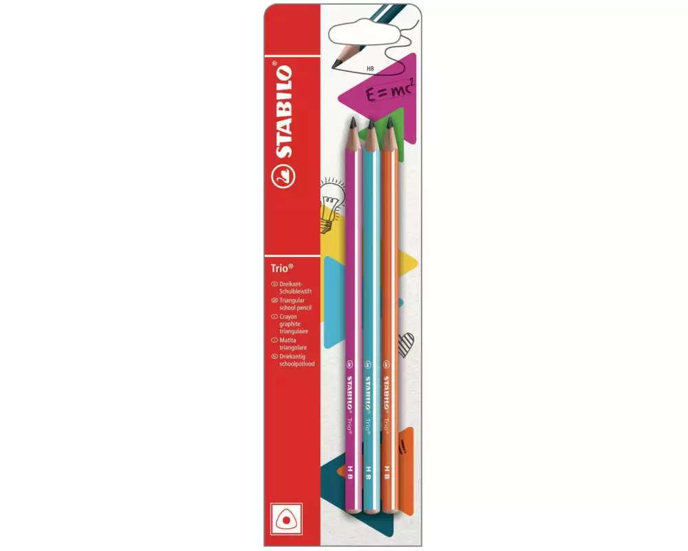 STABILO Bleistift Trio HB, 3er Set