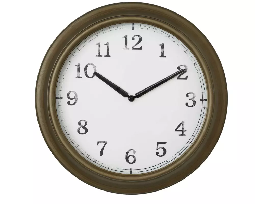 TFA Dostmann Wanduhr Outdoor Messing