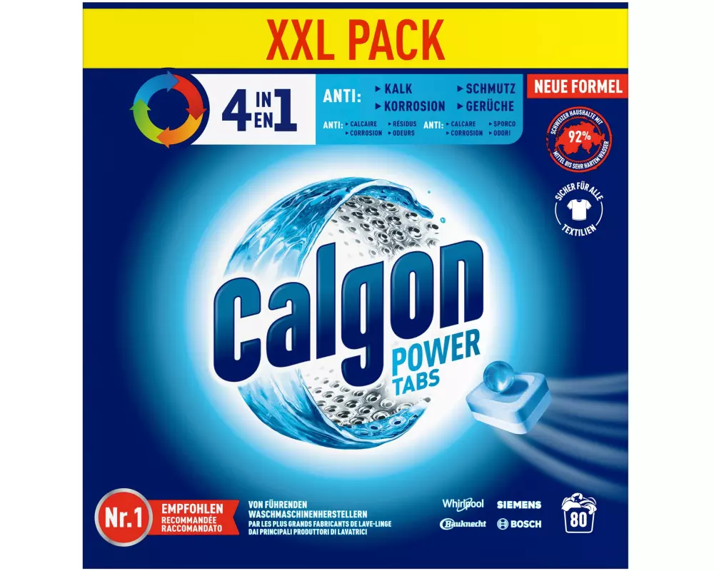 Calgon Maschinenreinigungsmittel 4in1 Tabs 80 Stück
