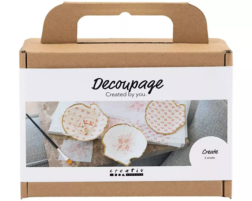 Creativ Company Bastelset Decopatch Muschel-Schalen