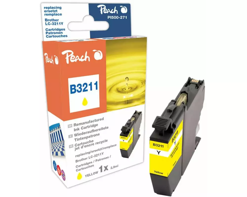 Peach Tinte Brother LC-3211 Yellow