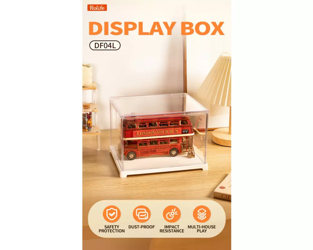Rolife Bausatz Display box 223 x 193 x 154 mm Transparent