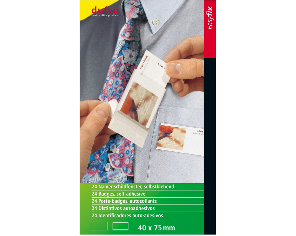DUFCO Namensschilder 53001.44 40x75mm 24 Stück