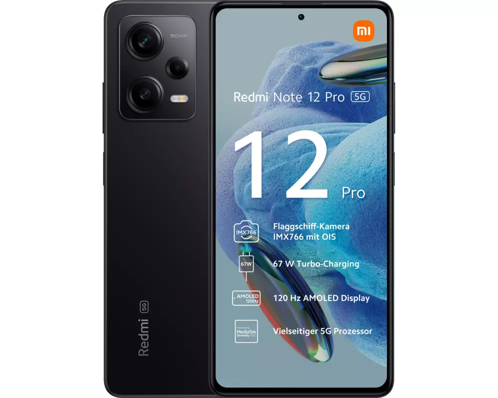 Xiaomi Redmi Note 12 PRO 5G 128 GB Midnight Black